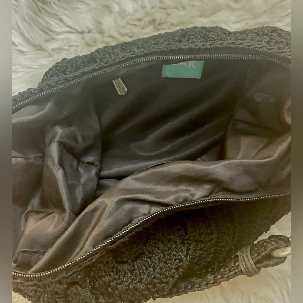 The Sak Crochet Handbag Black